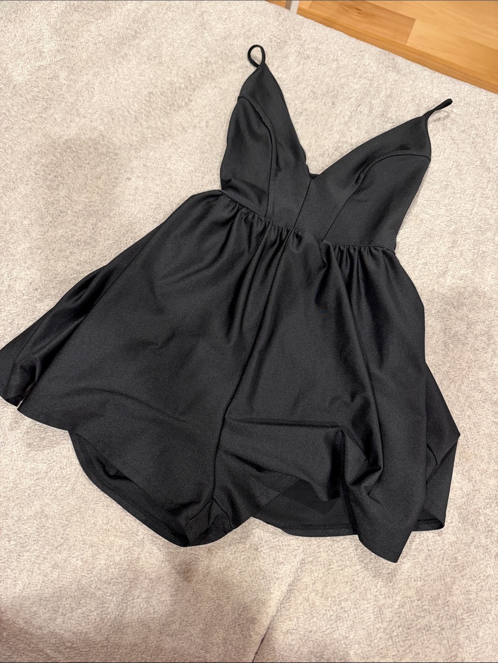 Urban Outfitters Black V-Neck Spaghetti Strap Romper